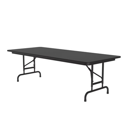 CORRELL CFA Adjustable TFL Folding Tables 30x72 Black Granite CFA3072TF-07